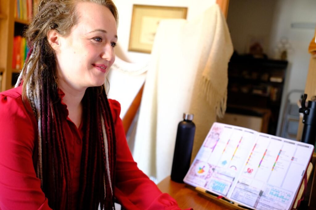Susanne Schotanus working at her desk